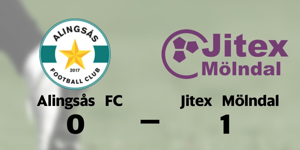Förlust för Alingsås FC hemma mot Jitex Mölndal