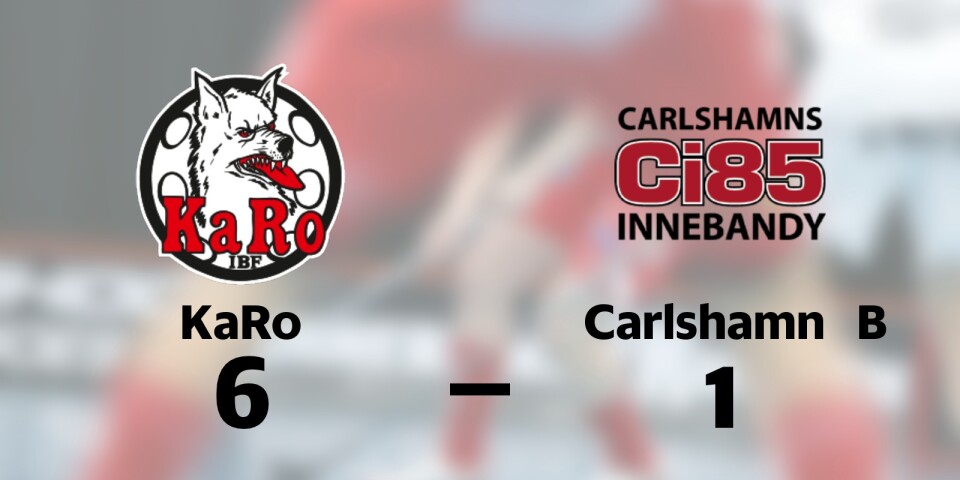 KaRo IBF vann mot Carlshamns IBK B