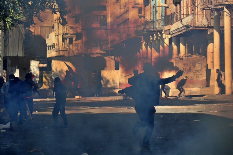 Tre personer har dödats i sammandrabbningar i Bagdad under fredagen. Arkivbild.