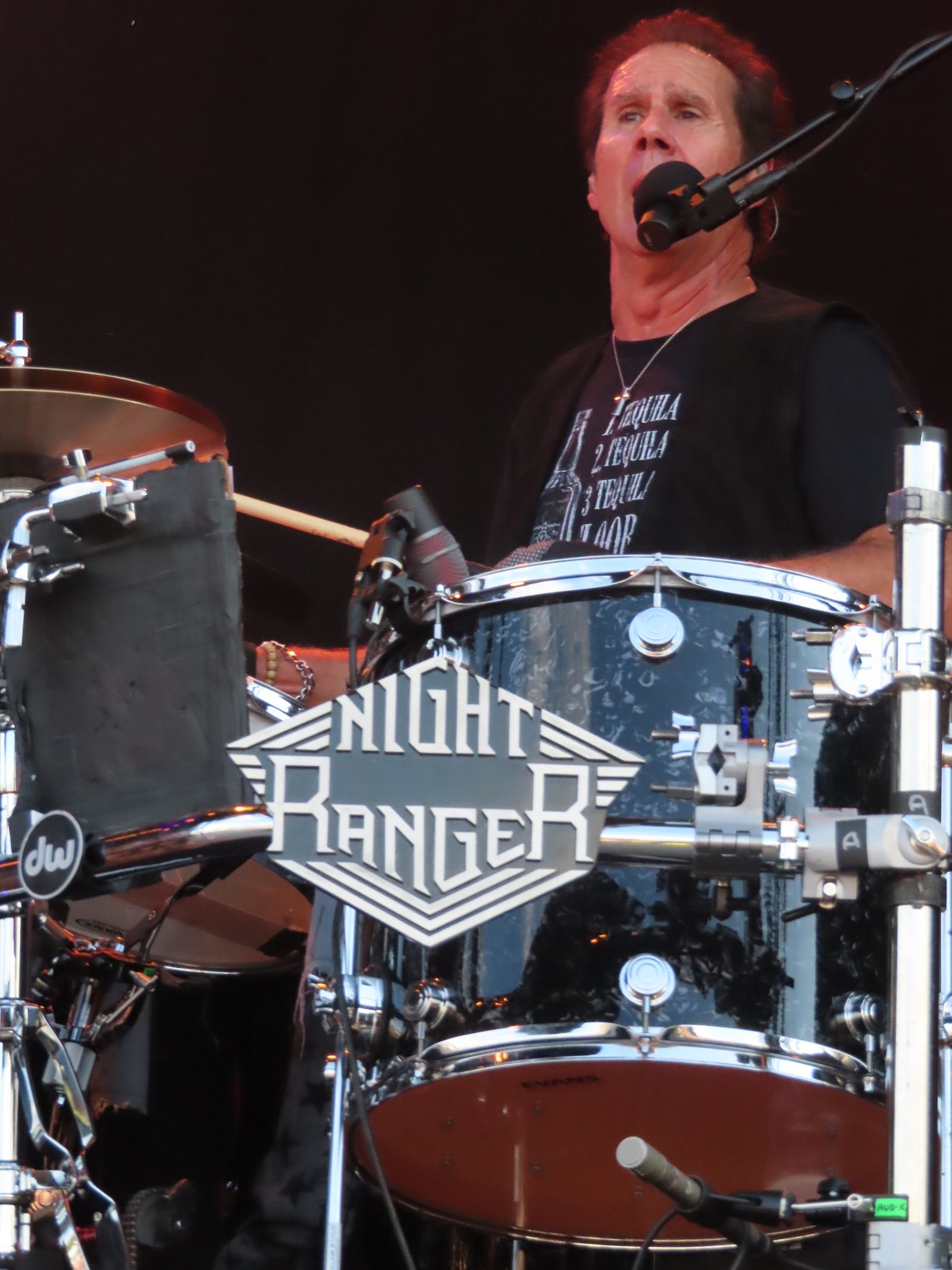 Night Rangers originaltrummis Kelly Keagy. Den amerikanska gruppen har sålt 17 miljoner album.