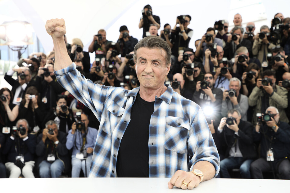 Sylvester Stallone har gjort "Rambo"-filmer sedan 1982. Nu är det dags för den kanske sista: "Rambo – last blood". Bild från Cannesfestivalen.