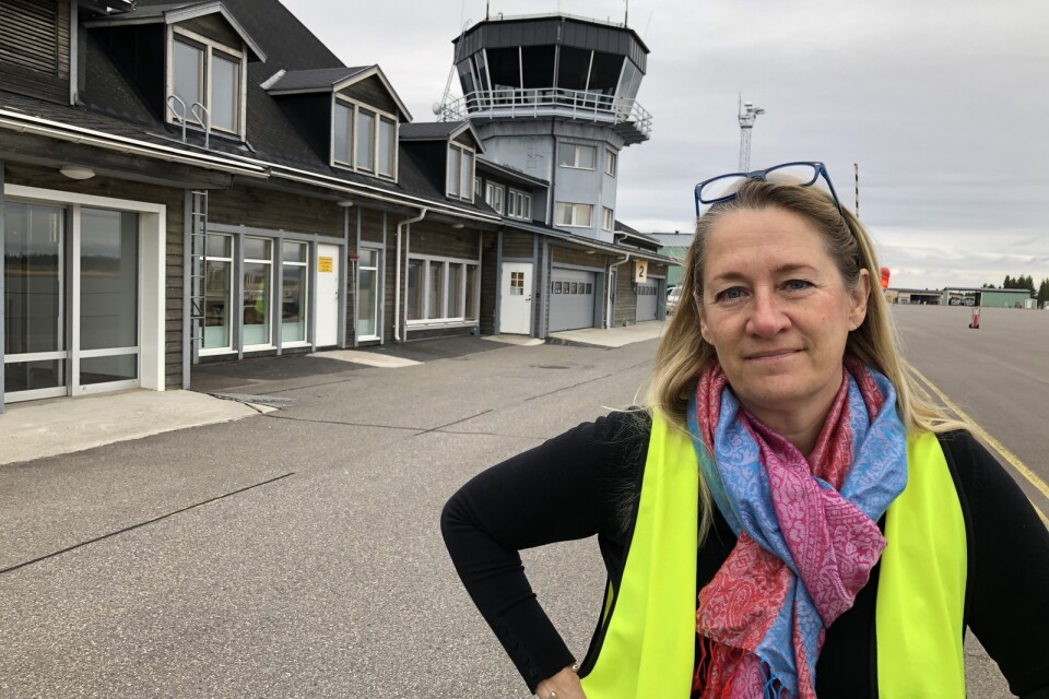 Carina Johansson, vd för Arvidsjaurs flygplats.