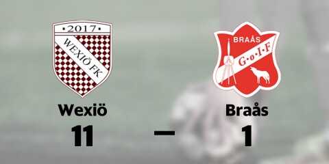 Wexiö FK vann mot Braås GoIF