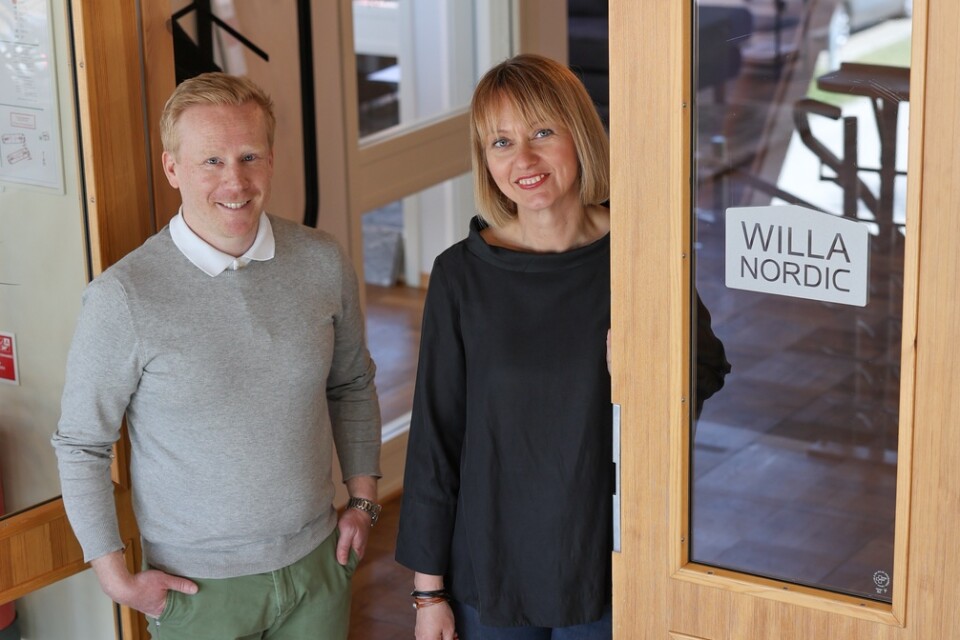 Daniel Sjöberg (t.v) är ny ska arbeta med säljsupport på det nya kontoret och Sofia Mårdh (t.h.) är Willa Nordics projektledare i regionen.