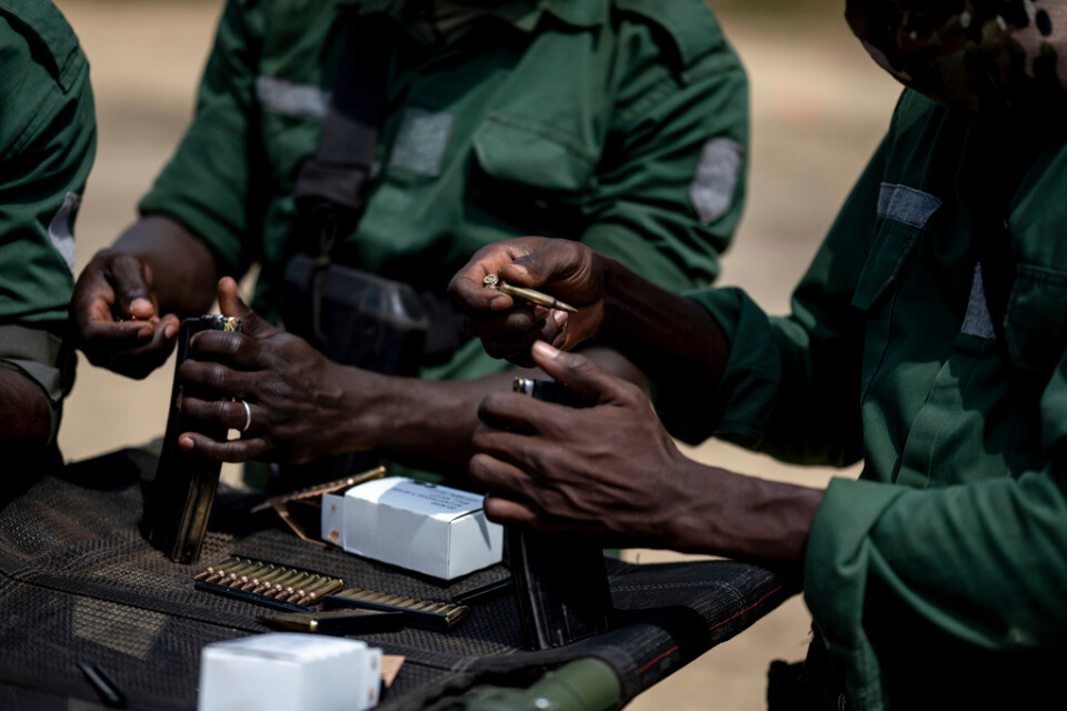 Specialstyrkor från Elfenbenskusten tränar terrorbekämpning i Mali i februari. Arkivbild.