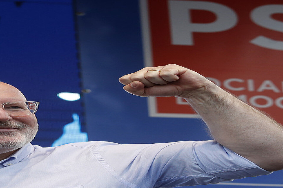 Nederländske socialdemokraten Frans Timmermans hoppas bli EU-kommissionens nya ordförande efter EU-valet. Arkivfoto.