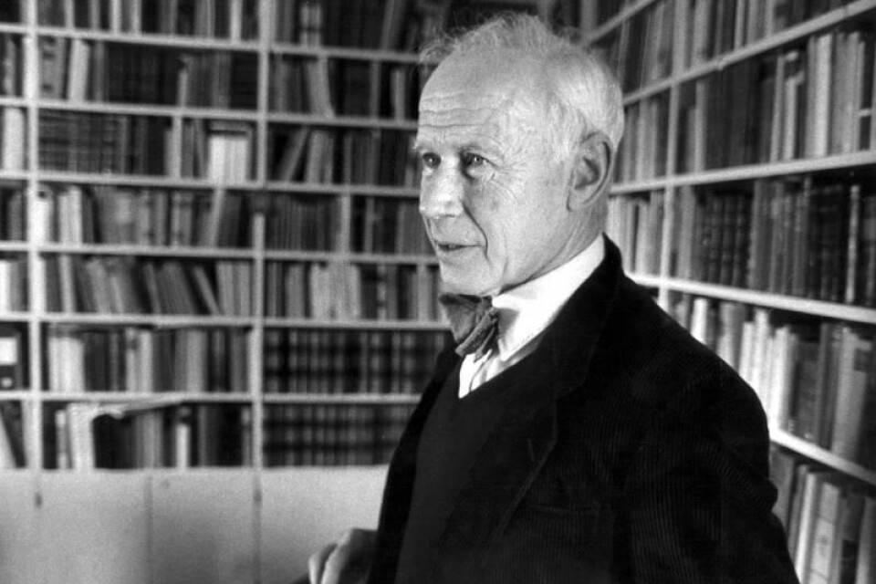 Författaren och publicisten Olof Lagercrantz (1911–2002) kunde inte tänka sig ett liv utan böcker.