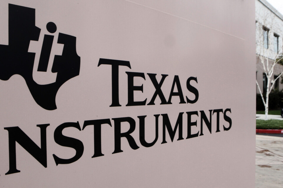 Texas Instruments omsättning minskade – men siffrorna var bättre av analytikerna hade trott. Arkivbild.