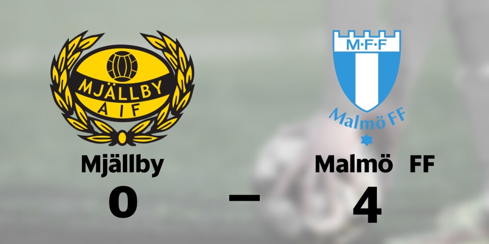 Seger för Malmö FF borta mot Mjällby