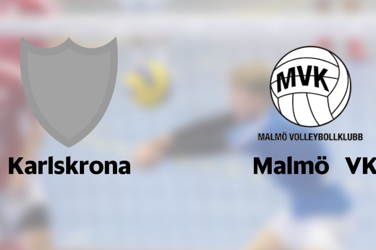Karlskrona tar emot Malmö VK