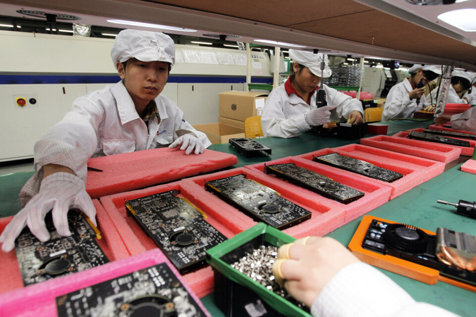 Taiwanesiska Foxconn, som sedan länge är en ledande underleverantör av Iphone-telefoner till Apple, planerar indisk storsatsning. Arkivbild