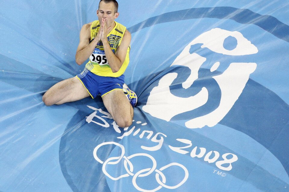 Stefan Holm kom fyra i OS i Peking, men kan nu komma att få ett brons i efterhand. Arkivbild.