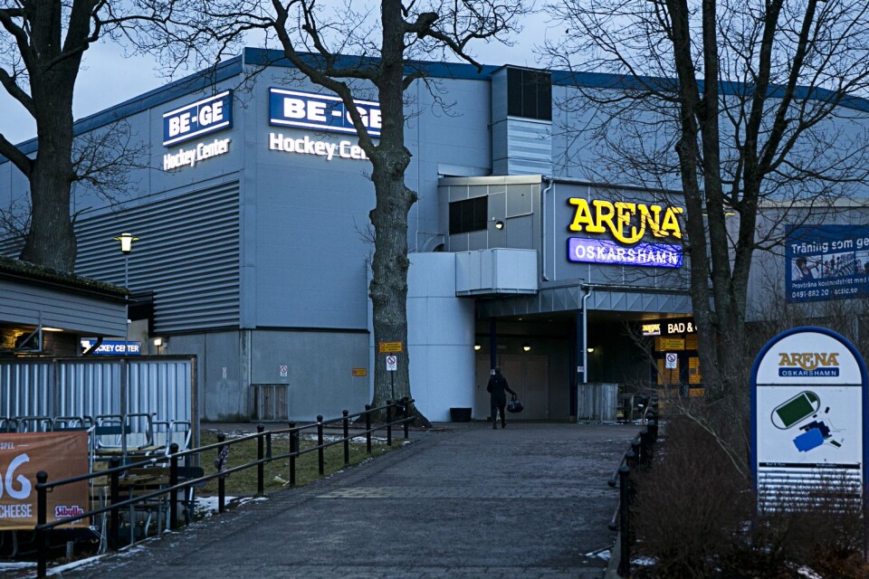 Exteriörbild Be-Ge Hockey Center, Arena Oskarshamn.