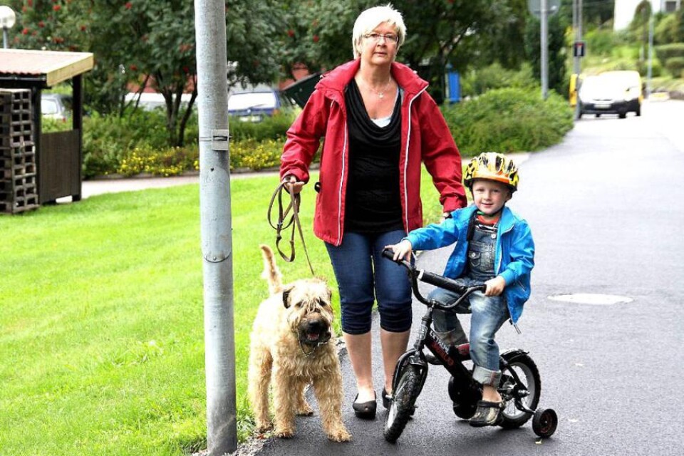Kirsi Pulkkinens korta och snaba promenad tillsammans med barnbarnet Lucas Svensson och hunden Turbo blev en tur fylld av dramatik.