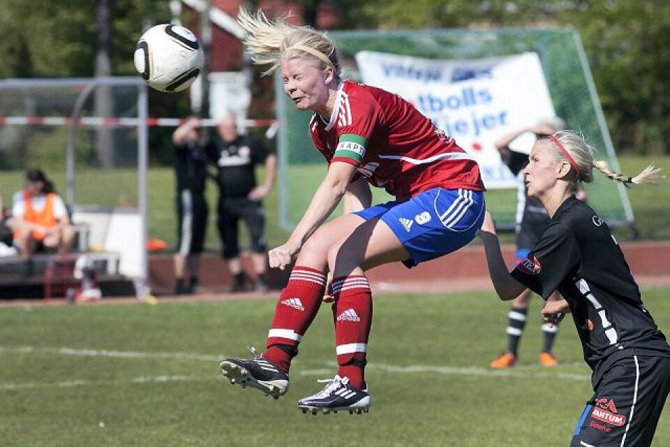 Emma Sjödahl åker till USA får att studera och missar Vittsjös sista steg mot allsvenskan. FOTO: STEFAN SANDStRÖM/ARKIV