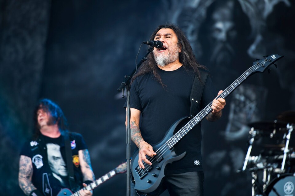 Slayer under festivalen 2016.