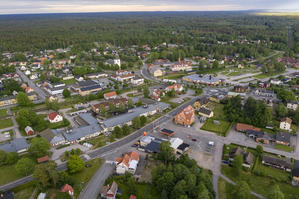 Lönsboda i Osby kommun, som återinför bland annat besöksförbud på grund av ökad smittspridning. Arkivbild.