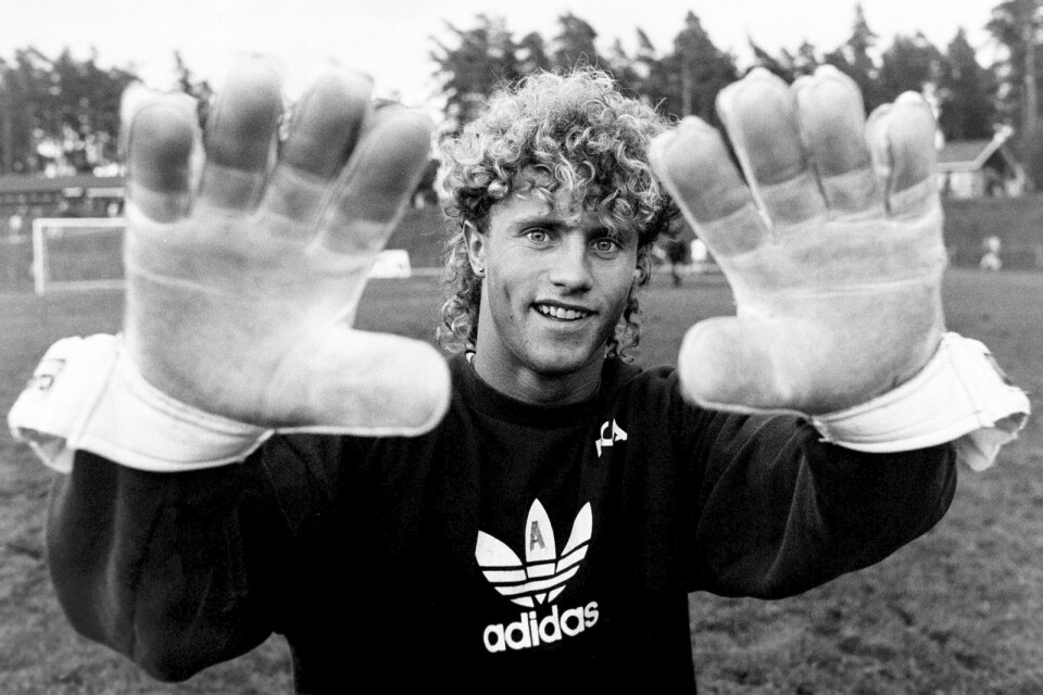 Pål har stora händer, i dag liksom 1989 efter 2–0 mot Bromölla.