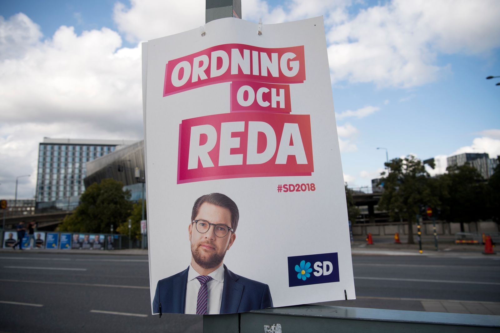 Jimmie Åkesson och Sverigedemokraterna vill ha ”Ordning och reda”.
