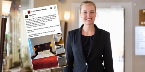 Sofia Kahnt på Hotel Skansen blev överöst av meddelanden efter Facebook-inlägget om att man kan hämta en säng, gratis.