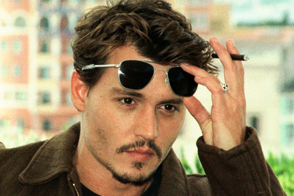 En ung Johnny Depp 1998. Arkivbild.