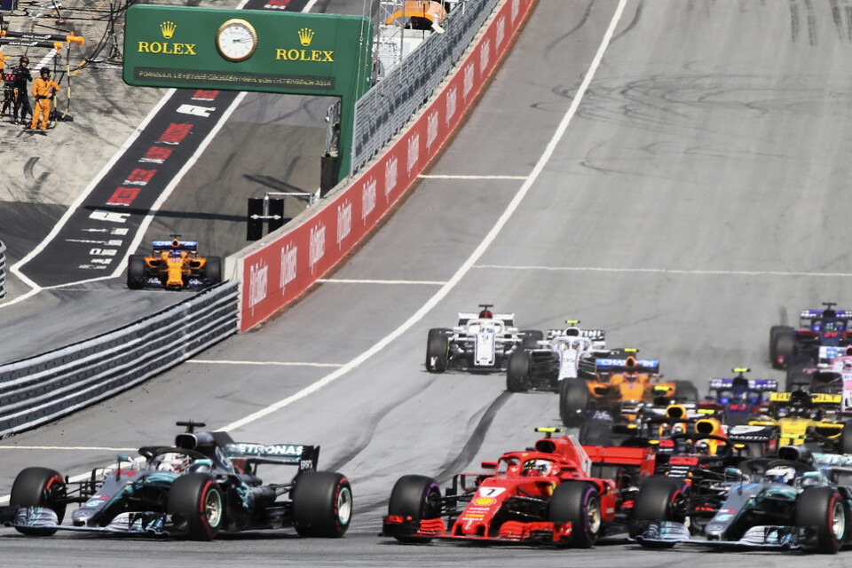 Formel 1-säsongen startar på banan i Spielberg i Österrike i juli. Arkivbild.