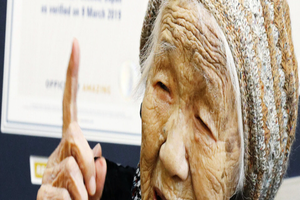 Kane Tanaka är den äldsta nu levande kvinnan, 118 år gammal. Arkivbild.