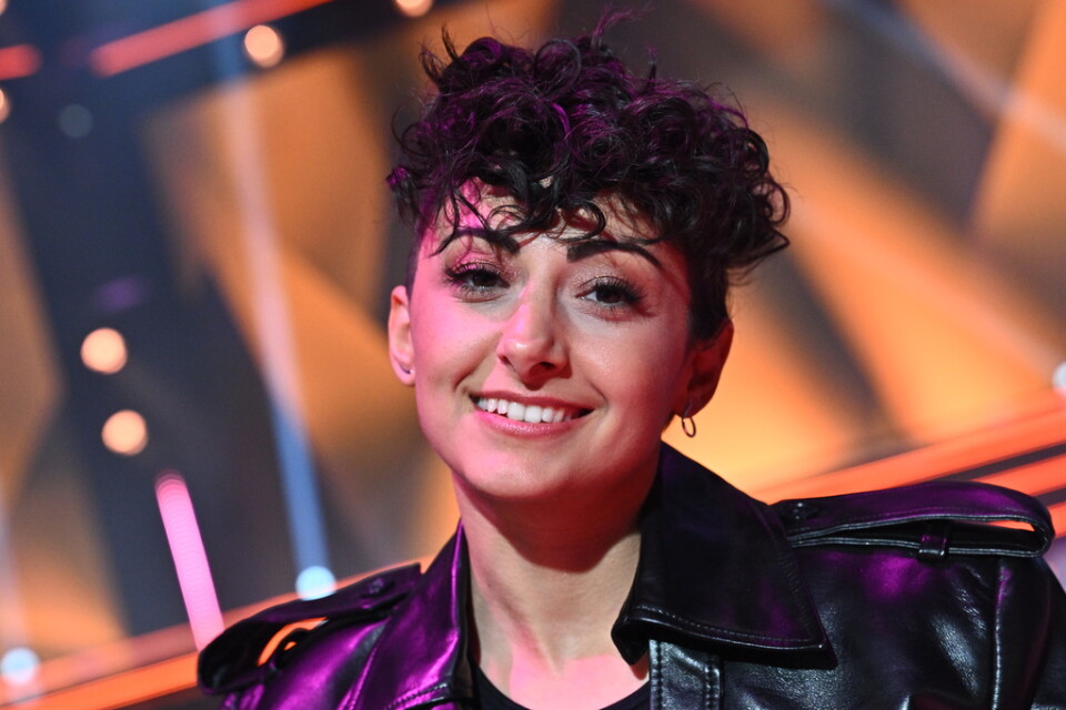 Melanie Wehbe vid Melodifestivalens semifinal i Örnsköldsvik. Arkivbild.