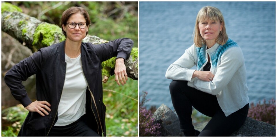 Johanna Sandahl, ordförande Naturskyddsföreningen och Karin Lexén, generalsekreterare Naturskyddsföreningen.