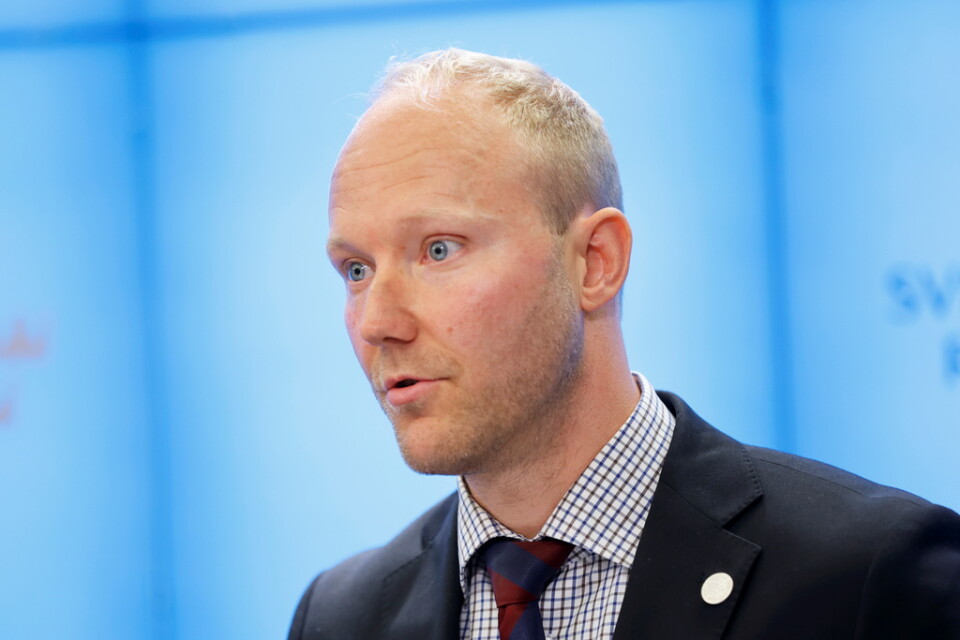 Sverigedemokraternas migrationspolitiske talesperson Ludvig Aspling. Arkivbild.
