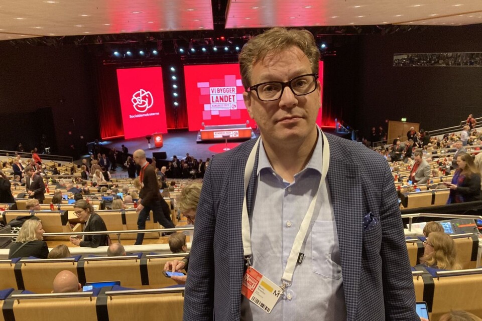 Martin Tunström bevakar S-kongressen i Göteborg.