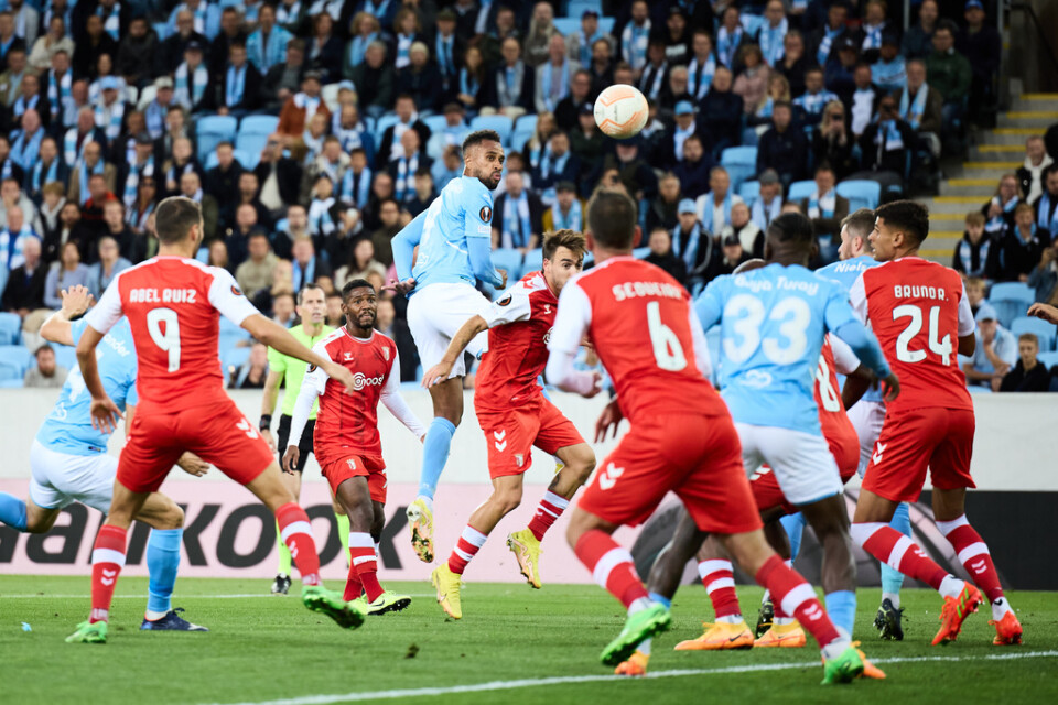 MFF föll med 0–2 hemma mot Braga i premiären av Europa League. Närmast väntar IFK Norrköping hemma i allsvenskan kommande söndag för Malmö.