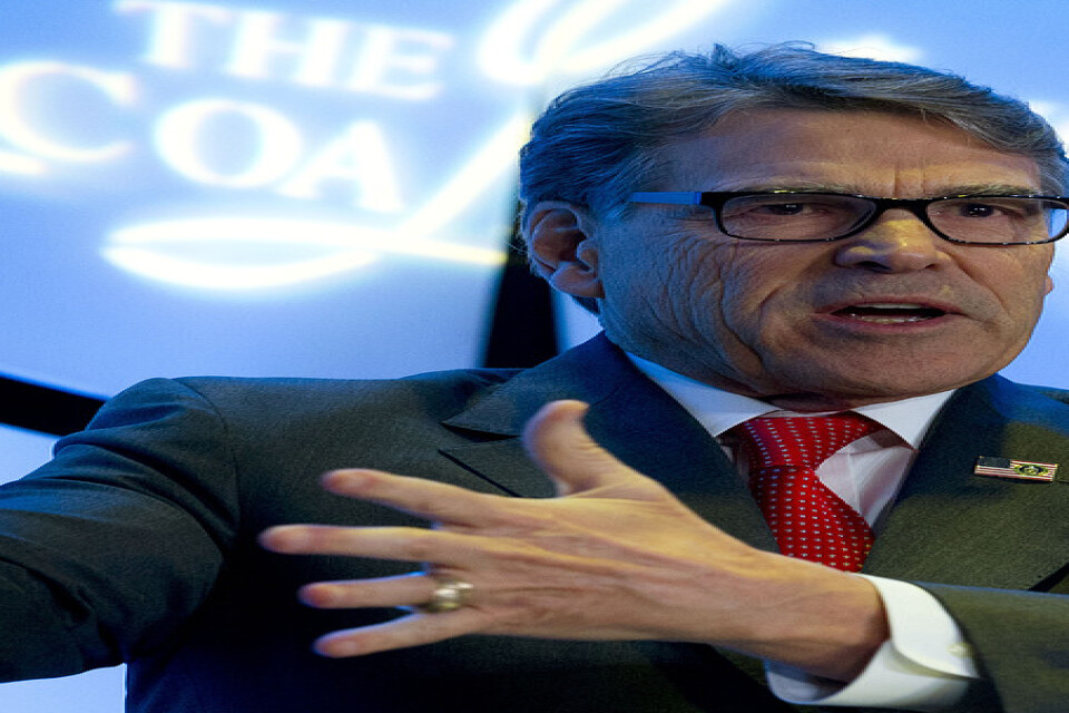 USA:s energiminister Rick Perry. Arkivbild.