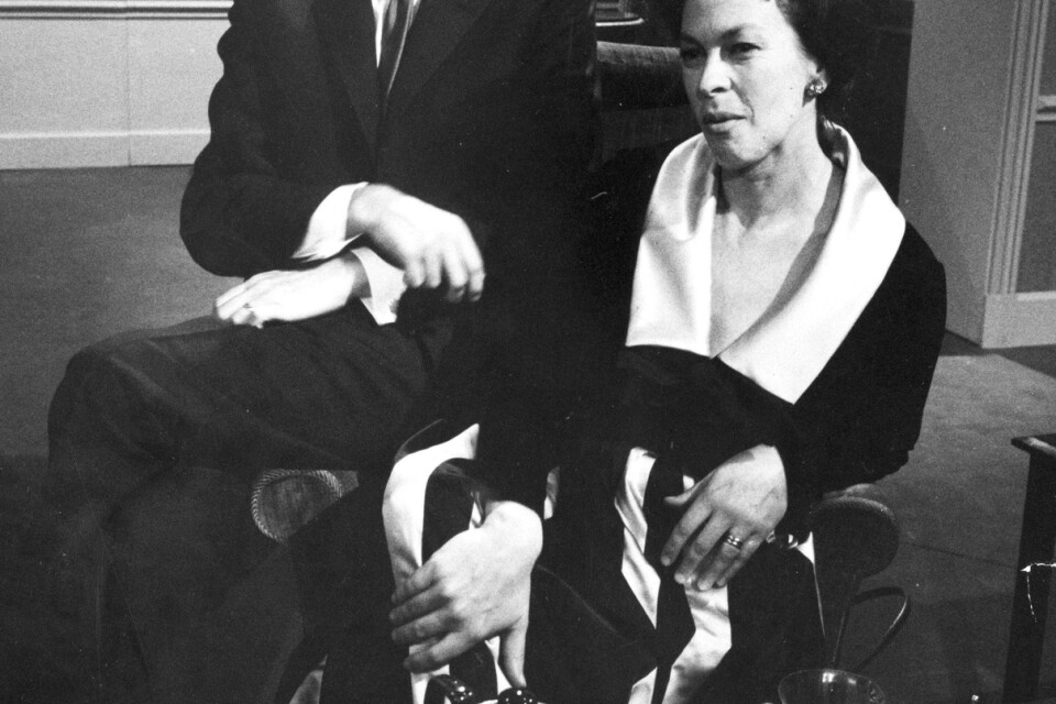 Ingmar Bergman och Käbi Laretei 1965. Arkivbild.