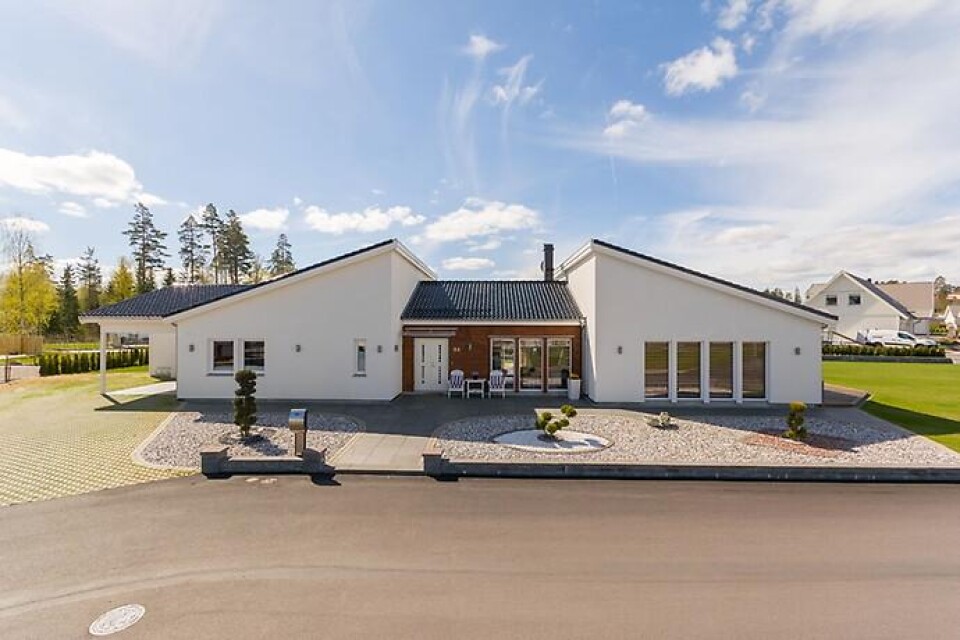 Villan på Östra Lugnet ligger på hemnets andraplats över dyraste bostäder i kommunen. Foto: Åkesson Mäklarbyrå