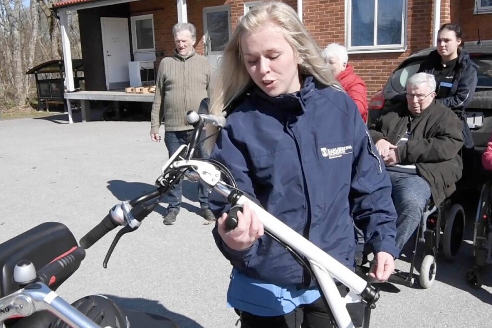 Therese Andersson menar att cykeln kommer att bidra till bättre hälsa för de boende.