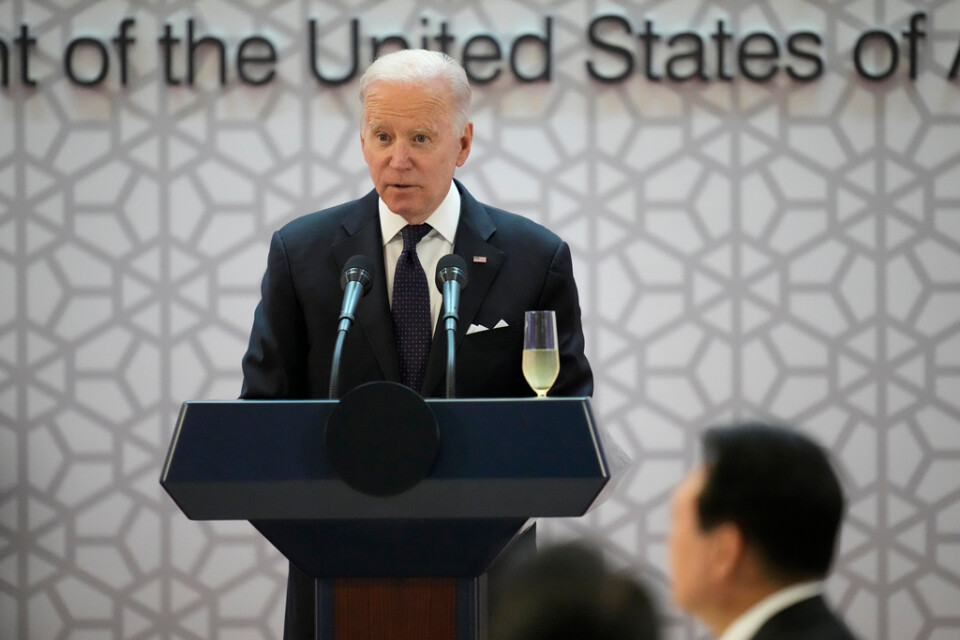 USA:s president Joe Biden får inte resa in i Ryssland.