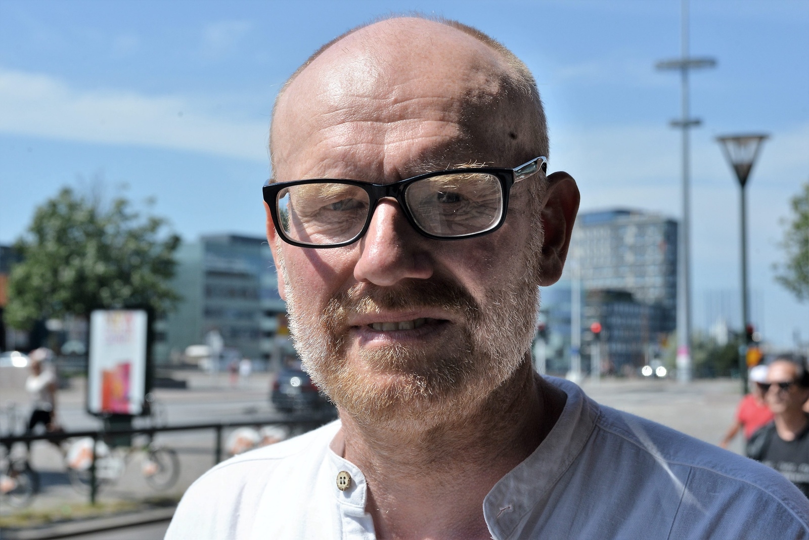 Fredrik Gunnarsson spelar Dr Glas på Bjärnums Teater.
Foto: Ralph Bretzer