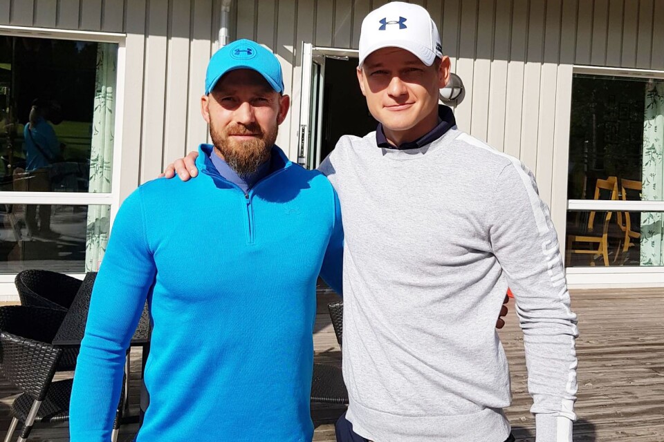 Johan Andersson och Partrik Håkansson vann YA-golfen i foursome.