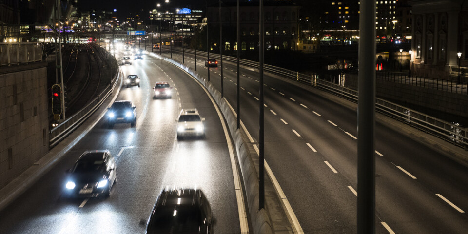 Tioåringen stoppades på Centralbron i Stockholm, körandes mot trafiken. Arkivbild.