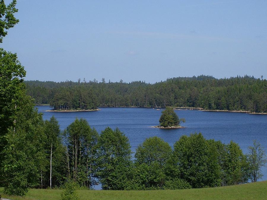 Utsikt över Mjöasjön i Öxabäck. Foto Carola Thuresson