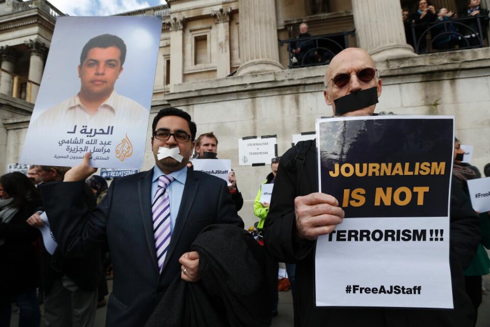 Rättegången i Egypten mot två tv-journalister från al-Jazira skjuts upp till den 19 mars. Duon anklagas för att ha hjälpt en terrororganisation, med hänvisning till Muslimska brödraskapet. Förra månaden släpptes Baher Mohamed och Mohamed Fahmy, en egyp