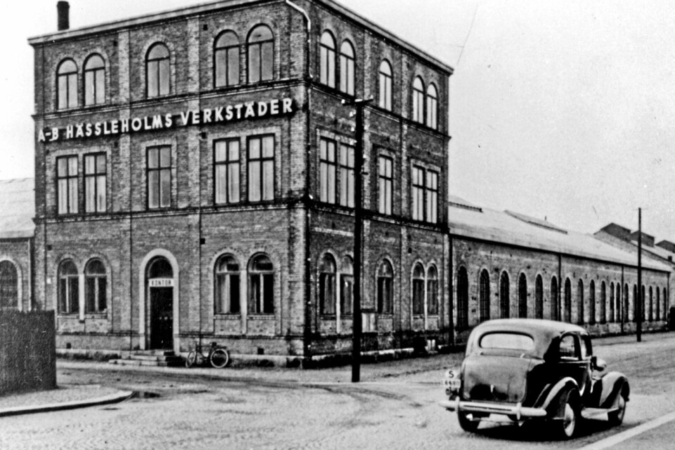 Hässleholms Verkstäder på tiden då det begav sig. I dag ligger här flerfamiljshus.Foto: Privat