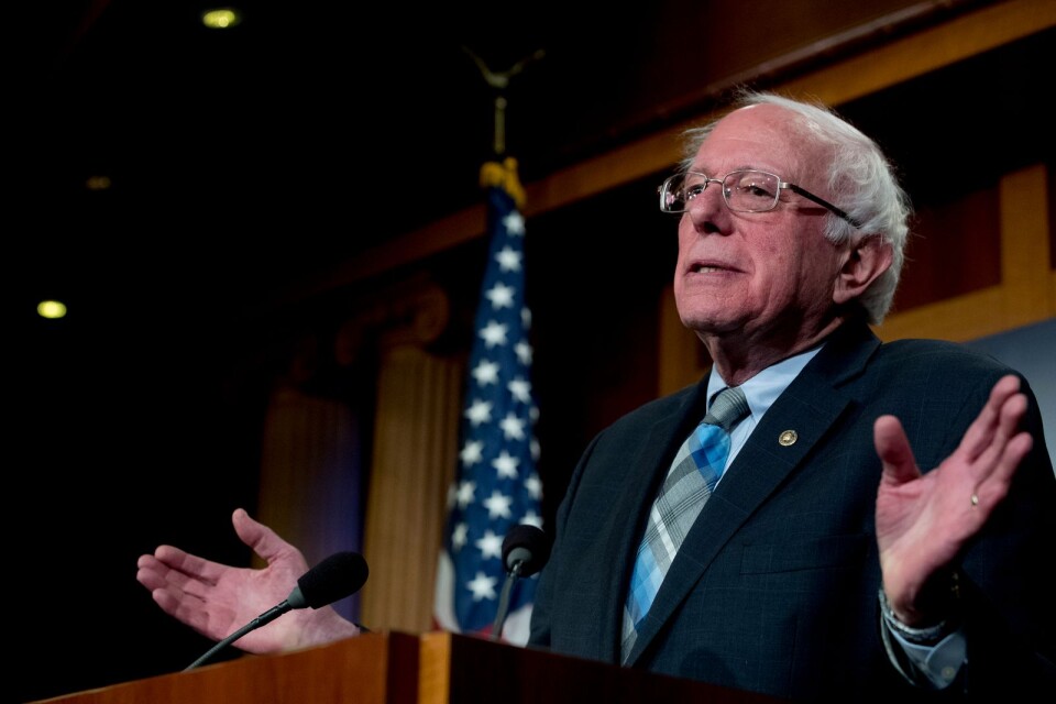 Senator Bernie Sanders, 77 år, är den tolfte i Demokraterna som hittills har deklarerar sin kandidatur i det valet.