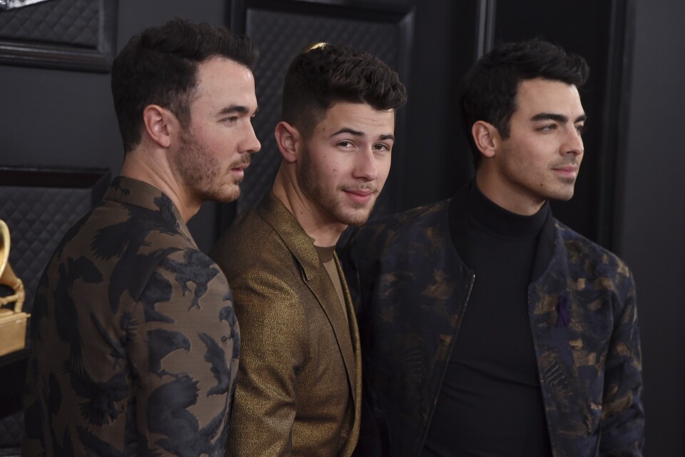 Nick Jonas (i mitten), här tillsammans med bröderna Kevin Jonas och Joe Jonas. Arkivbild.