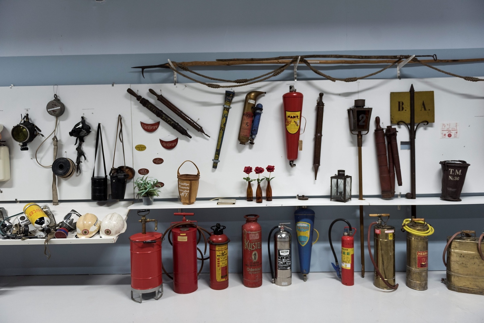 Hässleholms museum har en gedigen samling av brandkårens utrustning, som sträcker sig mer än 100 år tillbaka.