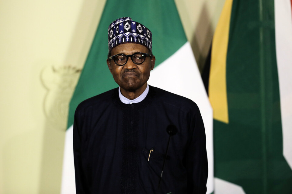 Nigerias president Muhammadu Buhari vill skynda på rättegångar. En dödsdom har förkunnats nu virtuellt. Arkivbild.