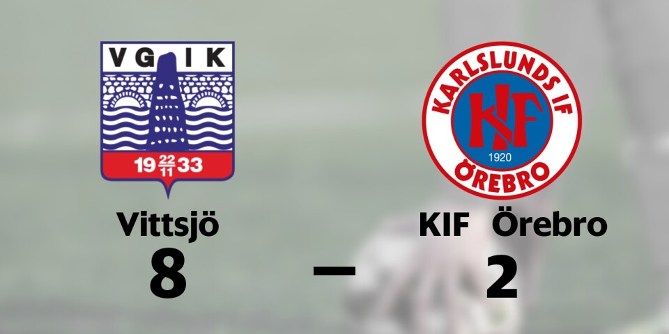 Vittsjö vann enkelt hemma mot KIF Örebro