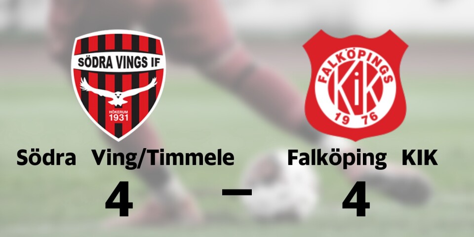 Södra Ving/Timmele i ledning i halvtid – men tappade segern mot Falköping KIK