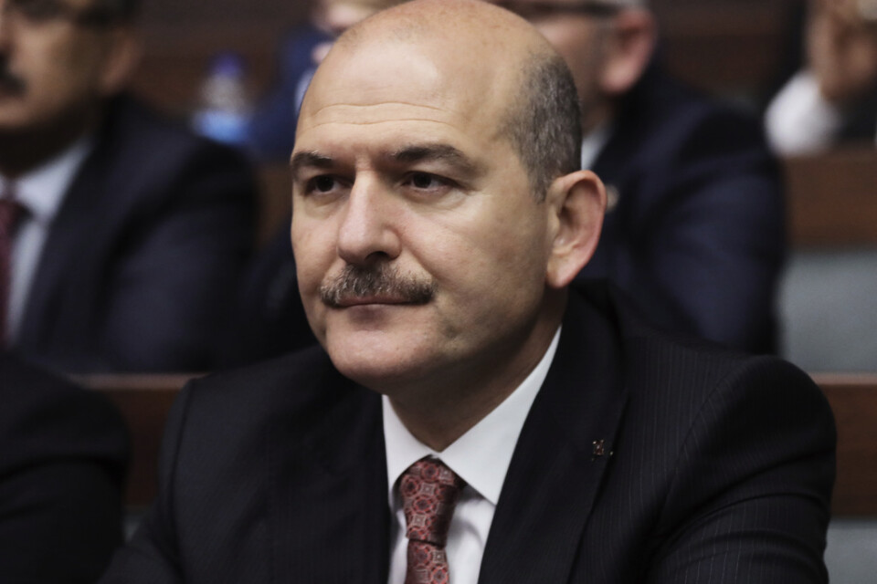 Turkiets inrikesminister Süleyman Soylu. Arkivbild.